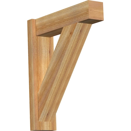 Ekena Millwork Traditional Block Rough Sawn Outlooker, Western Red Cedar, 6"W x 22"D x 26"H OUT06X22X26TRA05RWR